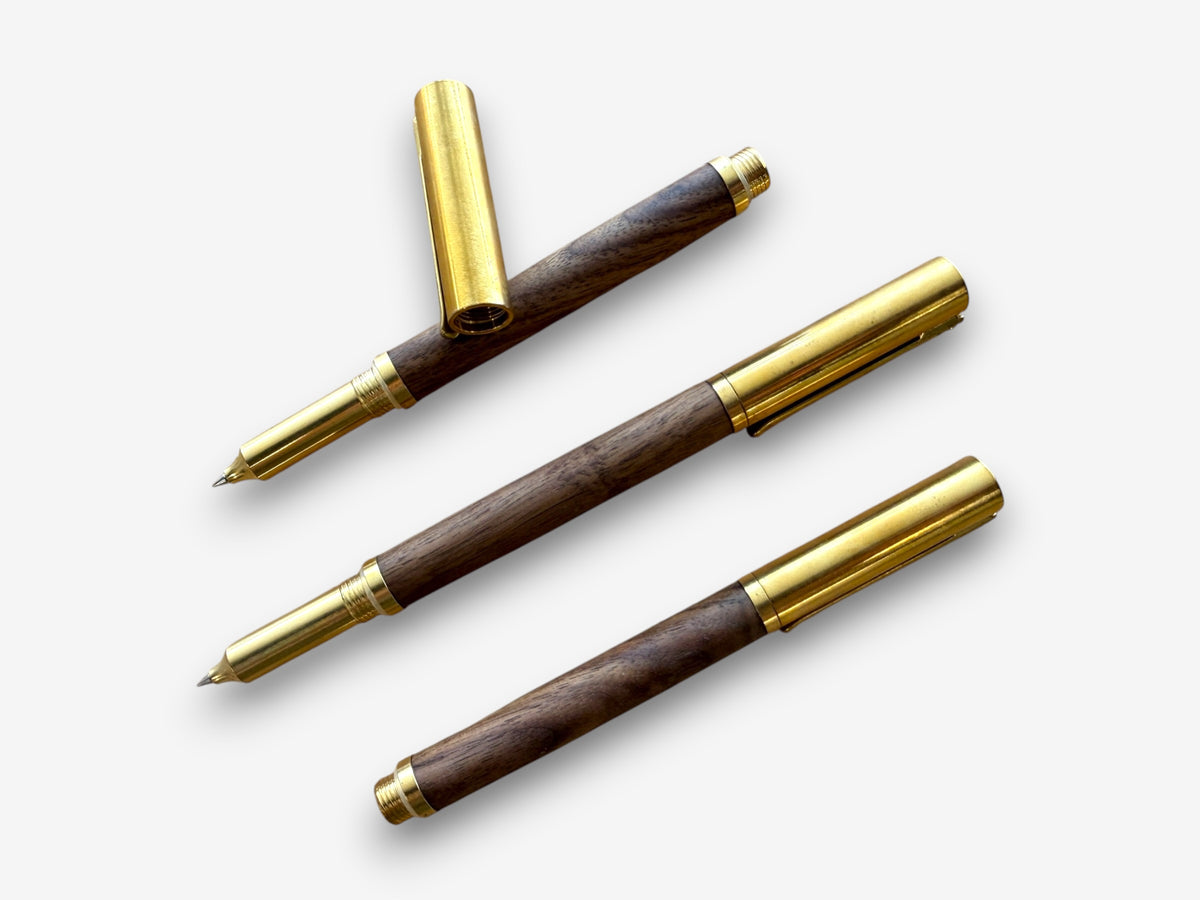 Walnut & Brass Pen